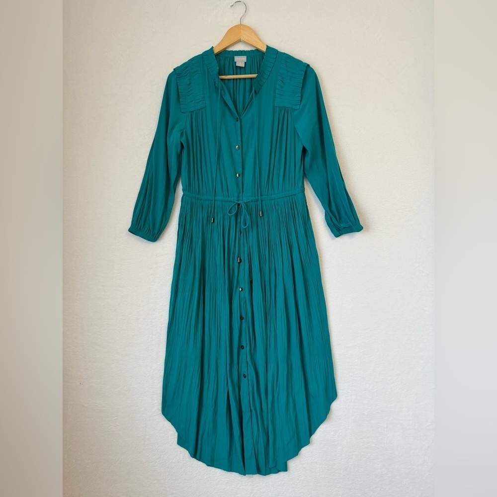 Chicos womens turquoise Midi Dress 4‎
